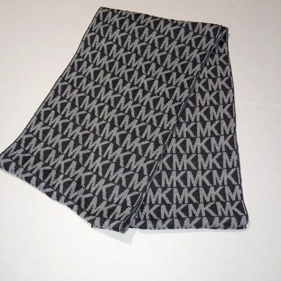 New without tag Michael Kors Endless Scarf Black/Grey - Picture 1 of 6